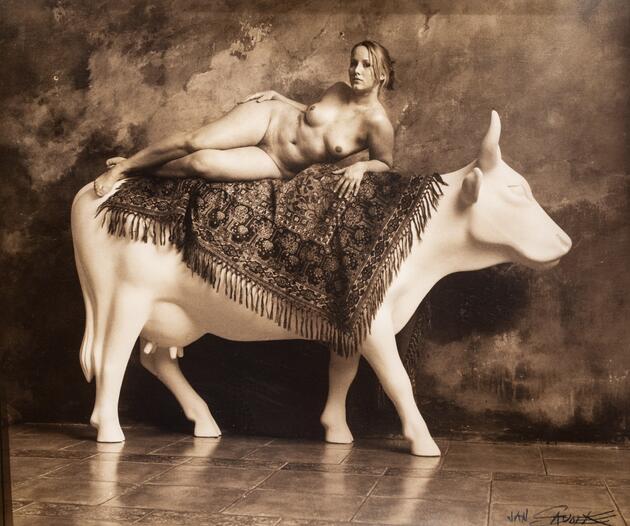 Veronika on Cow