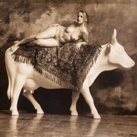 Veronika on Cow