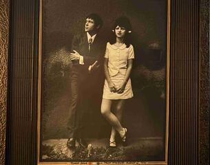 Young couple silver w