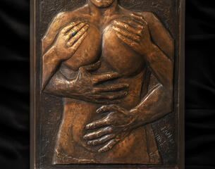 Kolorovaný reliéf Ach, ta 60. léta