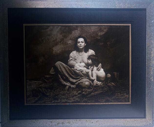 Olga with two or her five children (1)